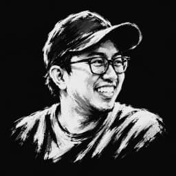 Brush sketch of JP Caparas